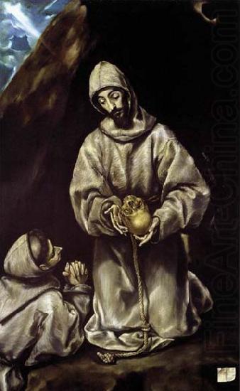 GRECO, El St Francis and Brother Leo Meditating on Death china oil painting image